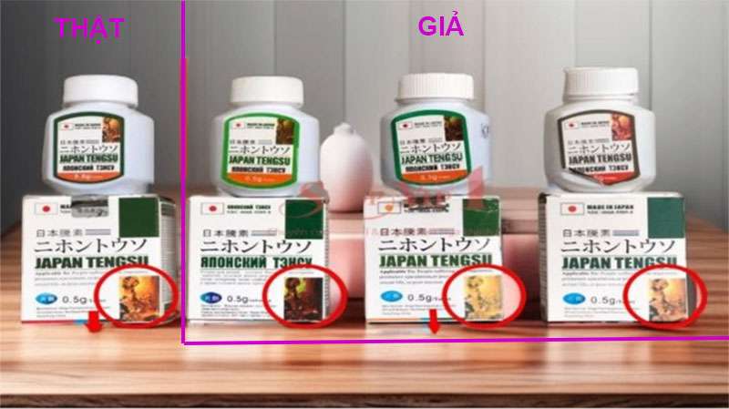 Nhận biết thuốc cường dương Japan Tengsu thật giả Nhận biết thuốc cường dương Japan Tengsu thật giả