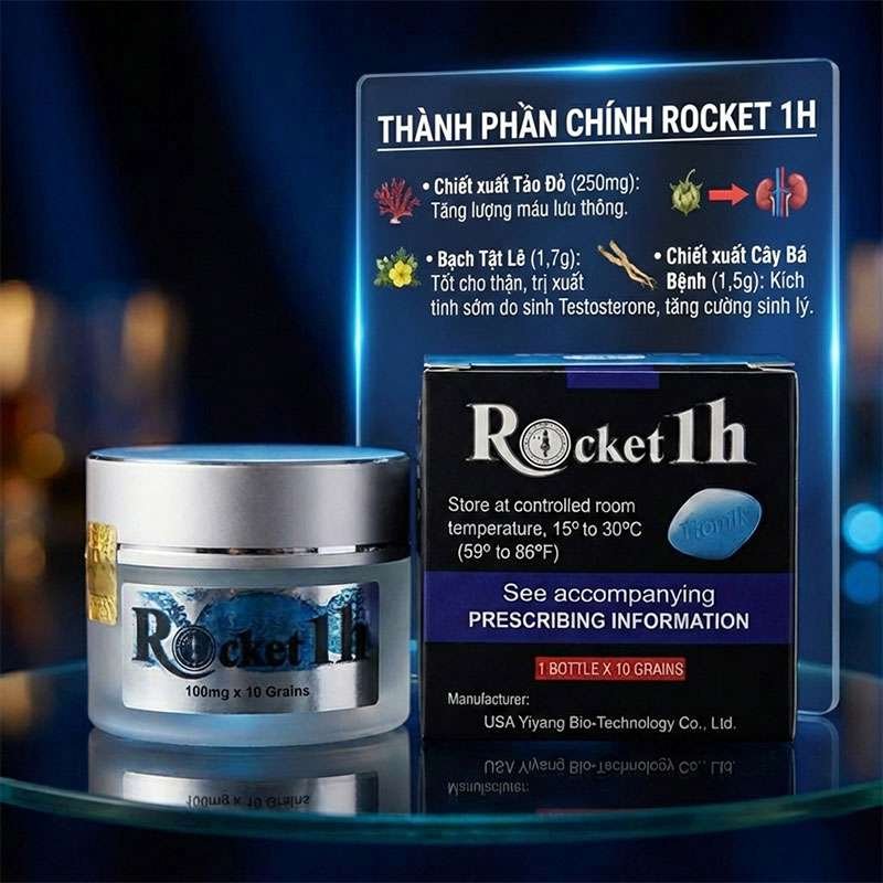 Thuốc cường dương ROCKET 1h tuyệt chiêu của đàn ông 