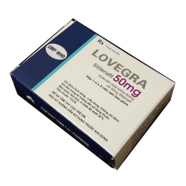 Thuốc viên chữa yếu sinh lý nam giới Lovegra 50mg 