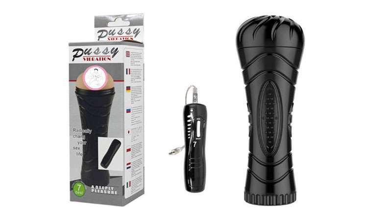 Bộ sản phẩm âm đạo giả đèn pin 7 chế độ rung Pussy Bộ sản phẩm âm đạo giả đèn pin 7 chế độ rung Pussy