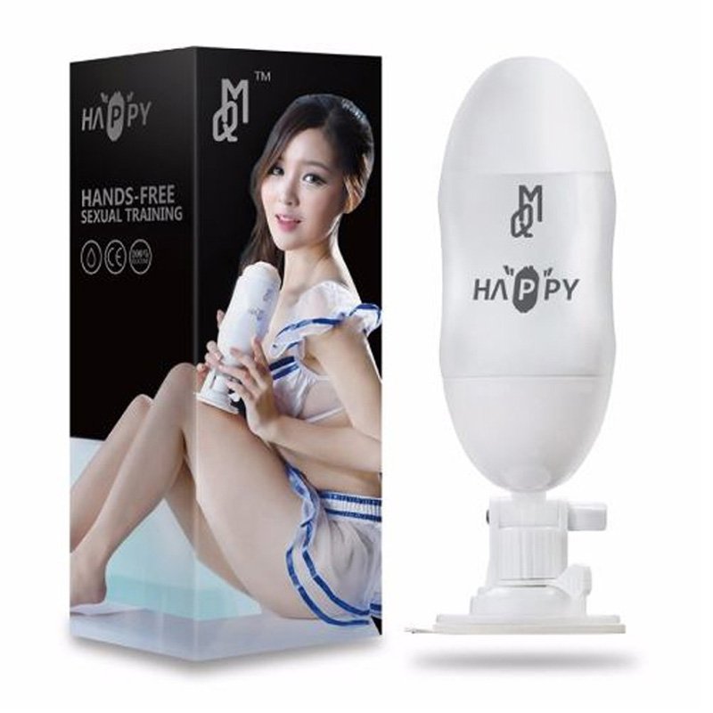  Cốc thủ dâm Happy gắn tường 2 đầu rung xoay 180 độ 