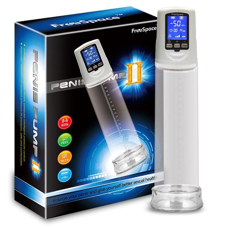 Máy tập to dương vật bơm hút sạc điện LCD 