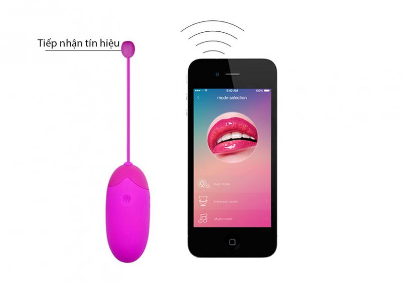 trứng rung kết nối điện thoại bluetooth