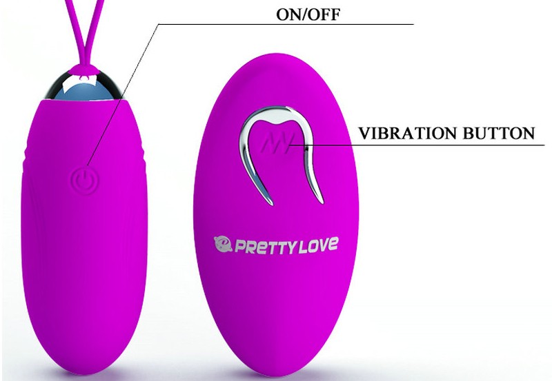nút điều khiển Trứng rung điều khiển từ xa không dây Pretty Love