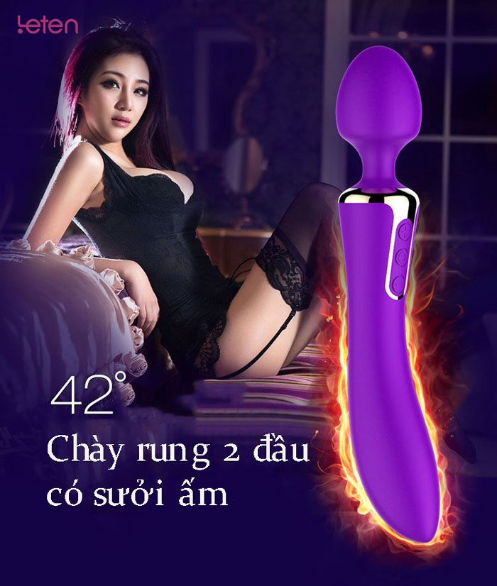 chày rung massage av 2 đầu