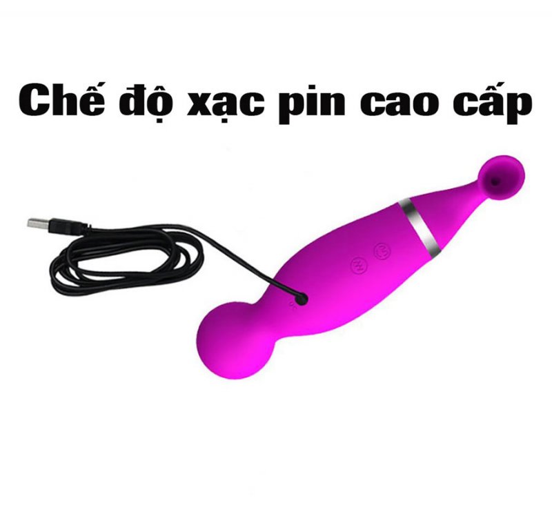 bộ xạc Máy rung bú hút âm đạo Romance 3 đầu