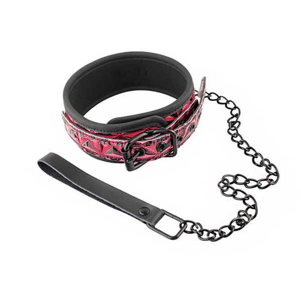 đồ chơi bondage xích cổ da cao cấp