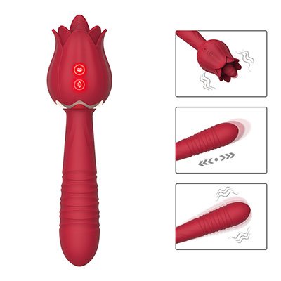 Chày rung hoa hồng hút âm vật 