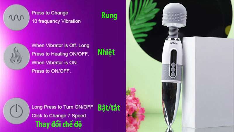 Cách sử dụng máy rung massage điểm G Leten Lightning AV Stick Cách sử dụng máy rung massage điểm G Leten Lightning AV Stick