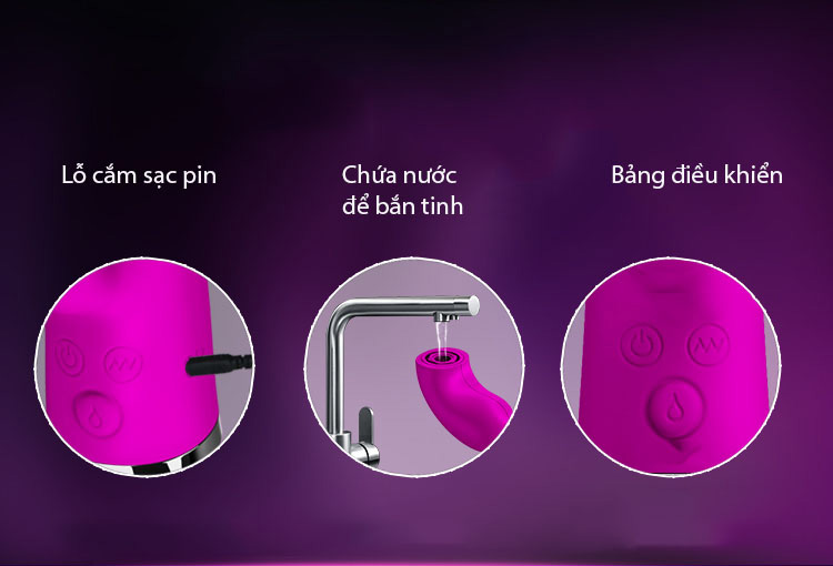 mô tả  Dương vật silicon siêu rung