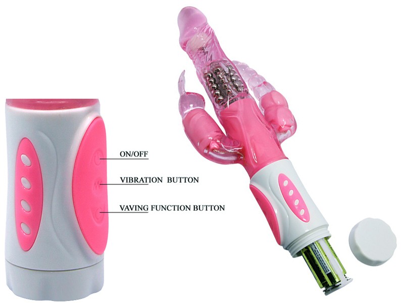 pin Dương vật giả đa năng Pretty bunny 3 nhánh