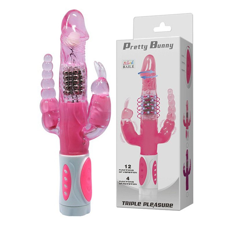  Dương vật giả đa năng Pretty bunny 3 nhánh 