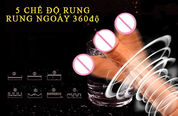 Dương vật giả Cyberskin mềm mịn gân guốc siêu rung 5 chế độ rung