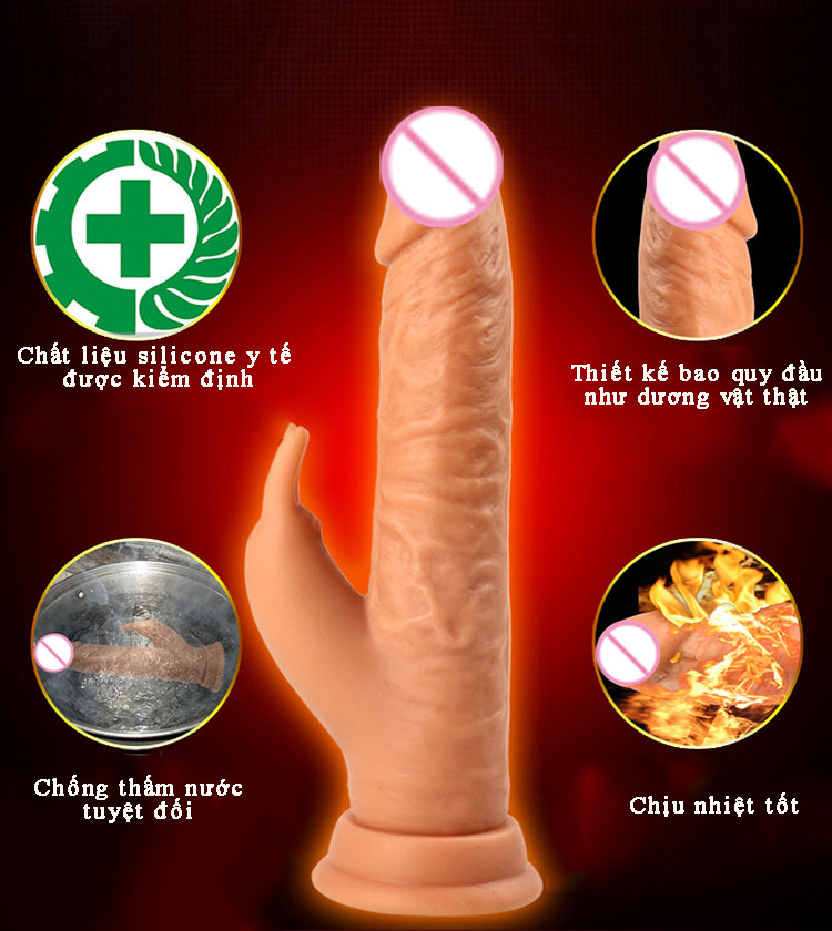 hình ảnh Dương vật giả Cyberskin mềm mịn gân guốc siêu rung