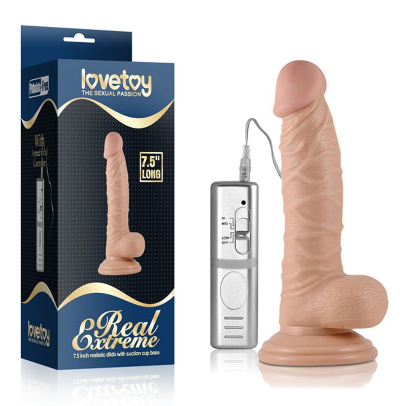 Dương vật giả dán tường Lovetoy 7,5 siêu mềm 