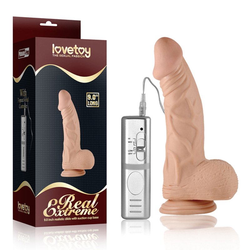  Dương vật giả hàng khủng có đế có rung Lovetoy 9,0 inch 