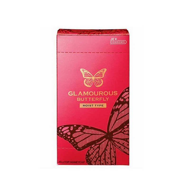  Bao cao su Jex Glamcurous Butterfly moist 1000-hộp 12c 