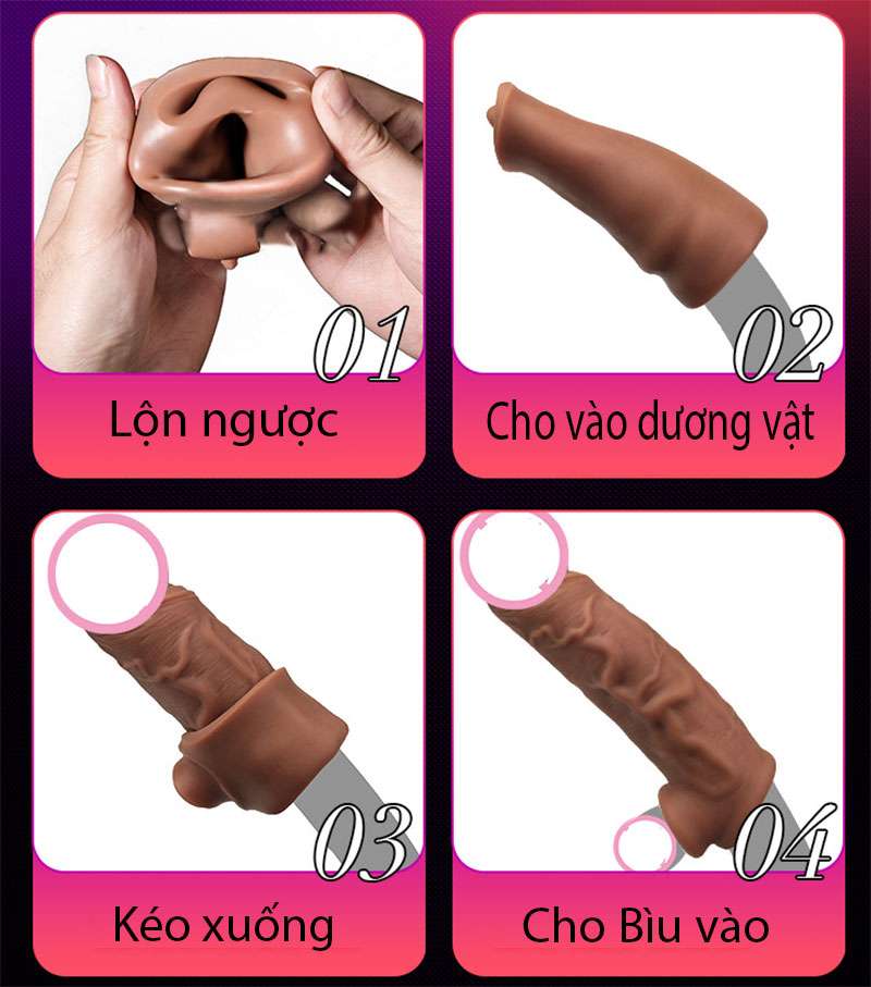 Cách sử dụng bao cao su đôn dên có quai đeo Lock Love Cách sử dụng bao cao su đôn dên có quai đeo Lock Love